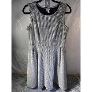 Womens Merona Dress Size S Fit & Flare Sleeveless  Geo Print Pullover Mini